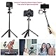 ULANZI Mini Kamera Stativ MT-16, Vlogging Stativ mit 360° Kugelkopf, Cold Shoe Mount, ausziehbar 22-44 cm, für DLSR, Smartphone, Schwarz