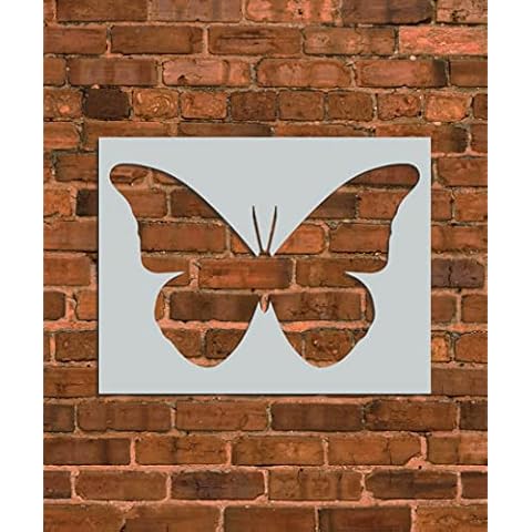 Butterfly Silhouette Stencil Template - Reusable Stencil - INNOVO Stencils (12" x 12") Cover
