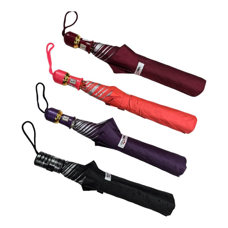 Image of AMBIKA STORES & READYMADES 2 Fold 25 Inch Umbrella for Men & Women | Wind & RainProof Umbrella | Compact Travel Umbrella for Women | Umbrella for Sun Protection, Home Use