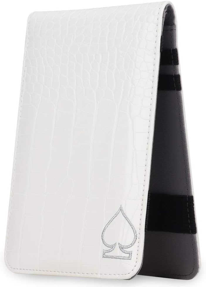 CRAFTSMAN GOLF Crocodile Pattern Golf Scorecard Holder and Yardage Book Cover Case Protector Also Accept Custom Order with Your Name Stitched Customization Version