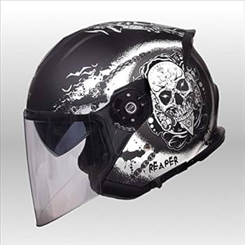 ジェットヘルメット HAYABUSA REAPER 隼 認可あり ブラックM 楽天市場】ジェットヘルメット HAYABUSA REAPER 隼 リーパー