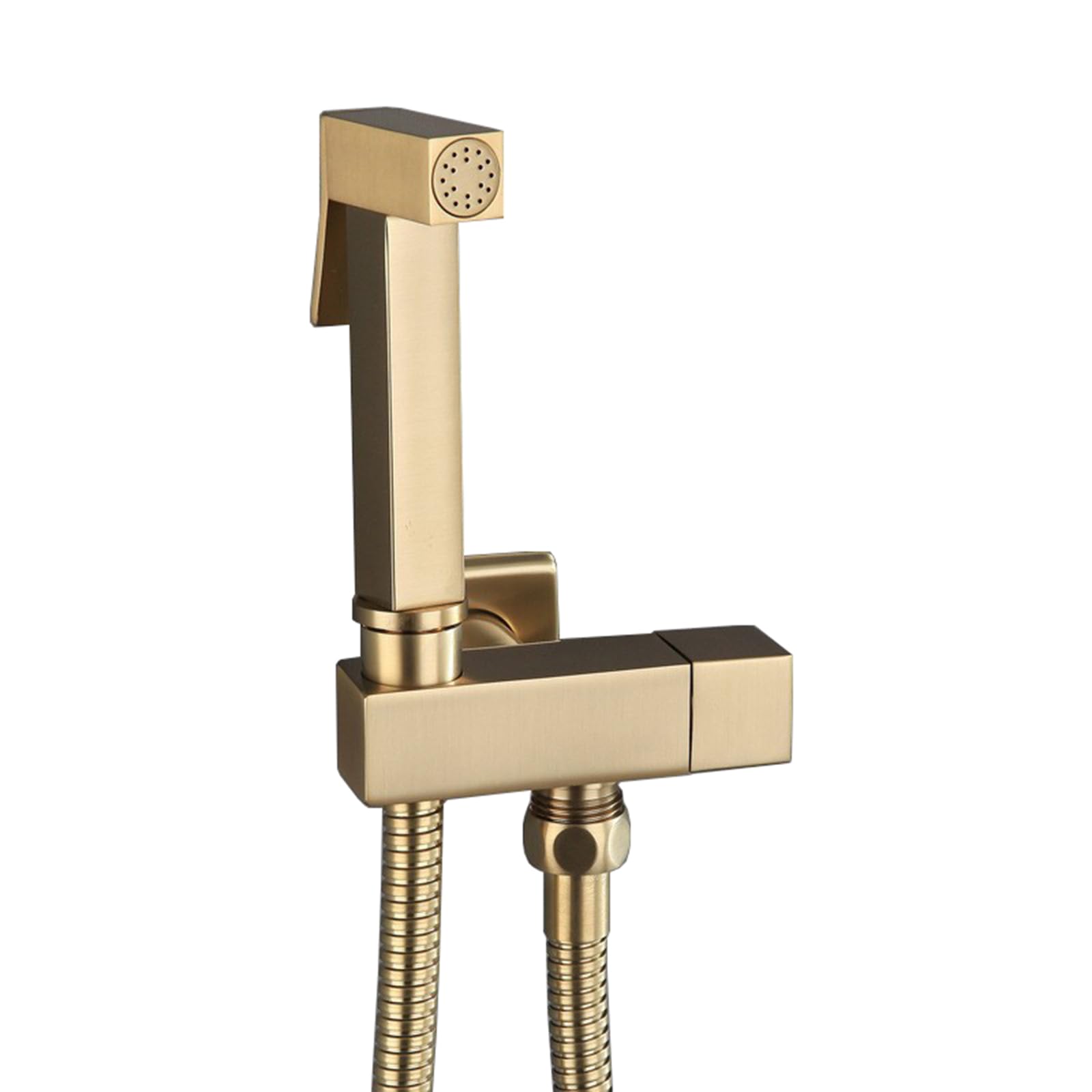Handheld Bidet Sprayer for Toilet Brushed Gold Toilet Douche Spray Kit Handheld Bidet Sprayer Kit All Copper Multi-Functional