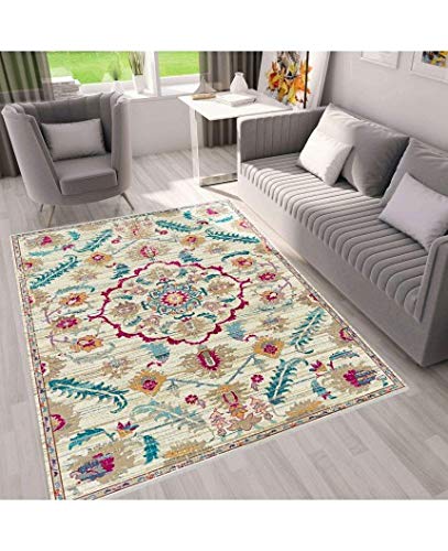 MANI TEXTILE TPS_ANT_ROSE_80 Teppich, Polyester, Adana, x_150_cm - Image 3