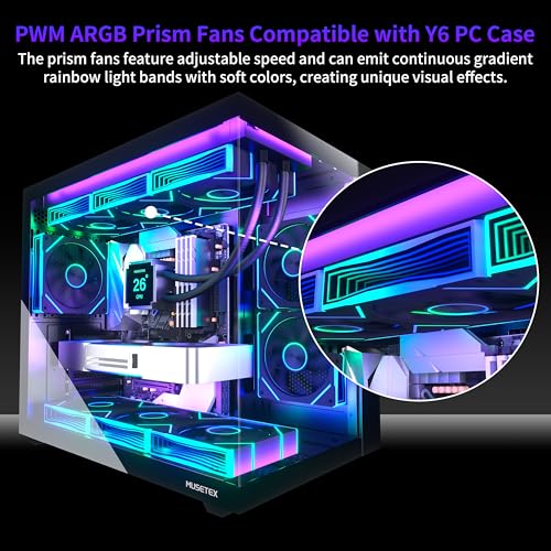 Caja PC ATX MUSETEX chasis semitorre para ordenador gaming con cristal templado 2