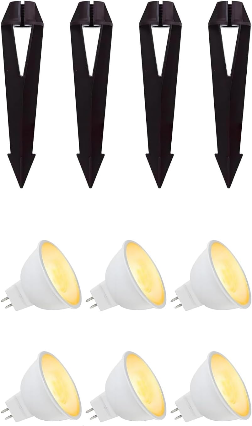 Landscape Lighting Stakes and MR16 LED Bulbs