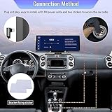 Portable Car Stereo Wireless Apple Carplay Android Auto 10.26’ HD touchscreen Bluetooth Carplay Screen with FM Voice Control 64G TF Card AUX/AV IN/USB Split Screen Function Backup Camera … - Image 3