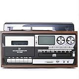 ✅ 【Combinazione Vintage e Moda】 Realizzato in legno vintage, combinato con la moderna tecnologia della moda, ti consente di ascoltare musica in stile retrò su dischi in vinile o musica digitale con tecnologia wireless.