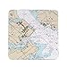 Betsy Drake Annapolis - USNA, MD Nautical Map Coaster Set of 4