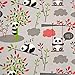 Produktbild MAGAM-Stoffe Hey Panda grau Baumwollstoff Kinderstoff 100% Baumwolle Oeko-Tex Meterware 50cm