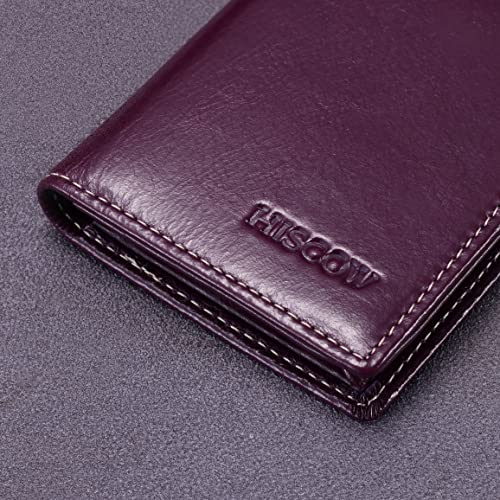 Image of HISCOW Business Card Holder with Large Compartment - Full Grain Leather