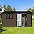 Jintop 10x12 FT Metal Aluminum Outdoor Storage Shed,Waterproof Tool Sheds with Window,Heavy-Duty Sheds Unit w/Door and Vents,for Storing