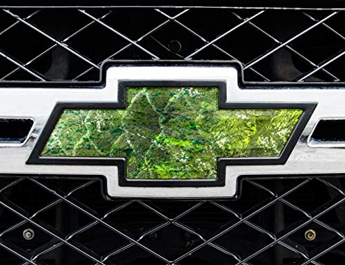 Image of Mossy Oak Graphics Camo Elements Coastal Mackerel Pattern - 11 inch x 4.75 inch Vinyl Sheet - Auto Emblem Skin, Easy to Install Vinyl Wrap, Fits Any Auto Emblem on Trucks, Cars, or SUVs