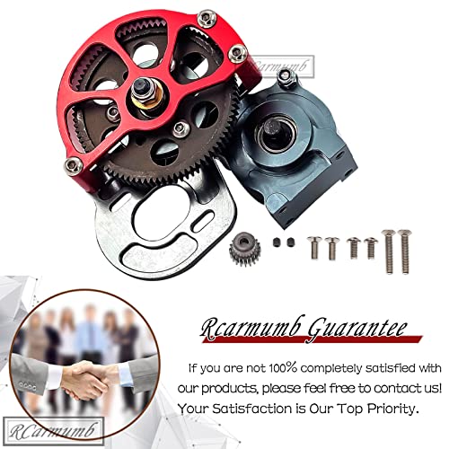 Rcarmumb Rc Transmission Gearbox Upgrades Part For 1/10 Axial Scx10,Gmade Komodo,Redcat Everest 10,Wraith,Honcho Scx10 Ii,Rgt 86100,Alloy Aluminum Transmission Gearbox With Steel Gear Set #TOP6