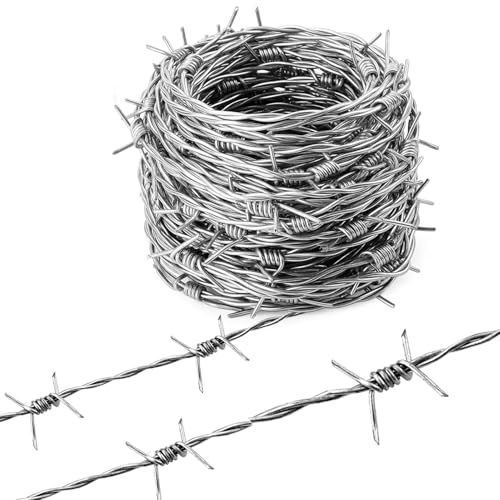 Fil de fer barbelé pour clôture de propriété résidentielle et jardin isolé