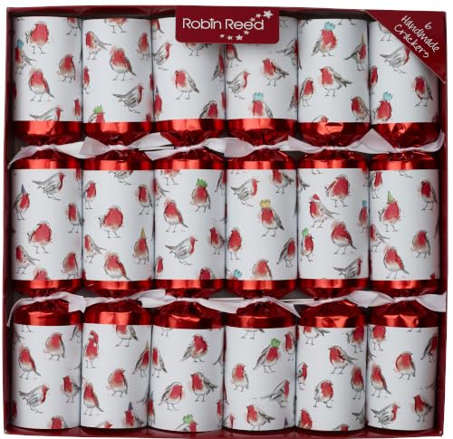 Robin Reed 6 x 13 (33cm) Racing ROBIN Christmas Crackers - Handmade