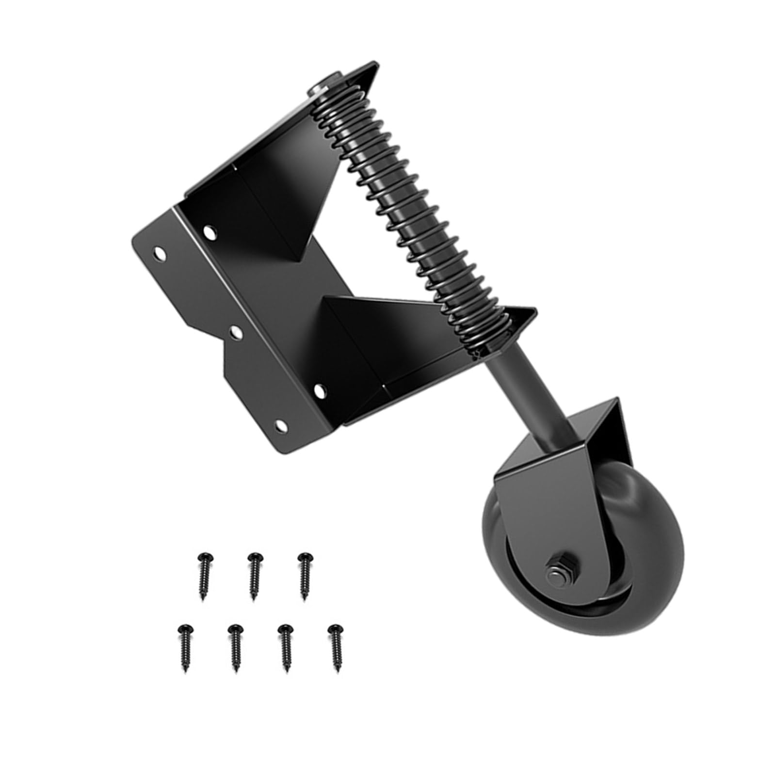 4inch Spring Loaded Gate Caster Fence Door Roller Slider Adjustable Spring Gate Wheel Fence Door Hardware Loaded Caster