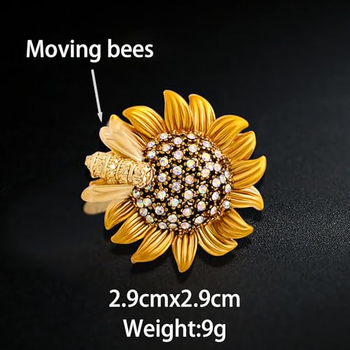 Image of Insect Animal Brooch Pin for Women Rhinestone Lapel Pins Vintage Brooches for Costume Accessories