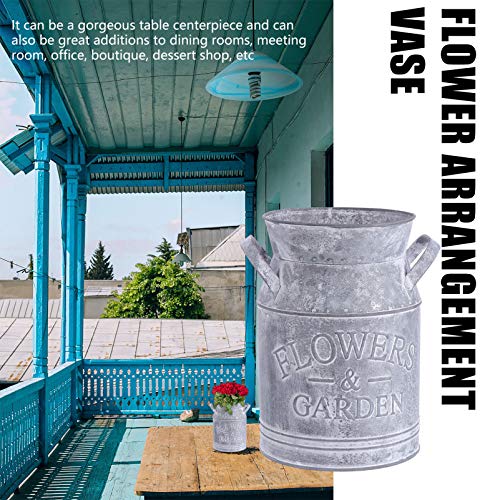 HEMOTON Vaso da fiori vintage in ferro per fiori