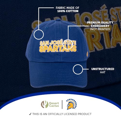 Gorra bordada ajustable color azul estilo B miniatura 4