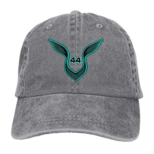Racing Driver Lewis Hamilton 44 Sports Denim Cap Ajustable Snapback Casquettes Unisex Plain Baseball Cowboy Hat Black