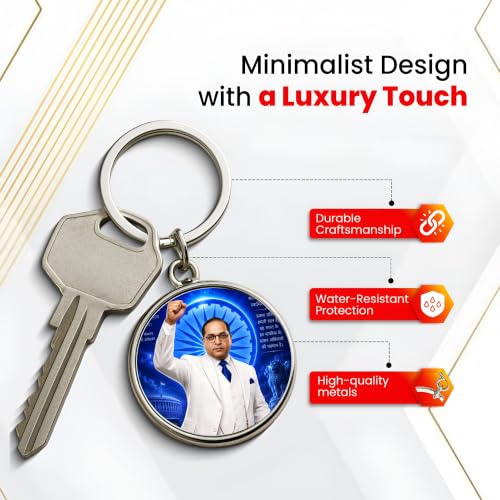 Image of MG | Protective Evil Eye /Spiritual Symbols /Om /Motivational Keychains | Double-Sided Metal Key Ring | Good Luck and devine Charm for Car, Bike, Home & Office