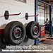 Fansport 4 Pcs Heavy Duty Garage Tire Hooks, Wall Mount Tire Storage Hooks with Anti Slip Coating, Steel Garage Wall Hooks for Tires Ladders Tools, Space Saving Utility Storage Solution