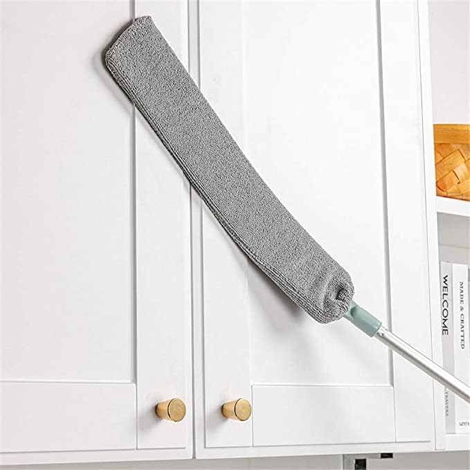 Retractable Gap Dust Cleaner Cleaning Tools with Microfiber Dusting Cloths Long Handle 60inches Washable and Retractable Duster Brush for Cleaning Under Appliances Furniture Couch Fridge-image-33