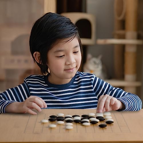 Juego de Mesa Go con Tablero Reversible y Piedras Yunzi miniatura 6