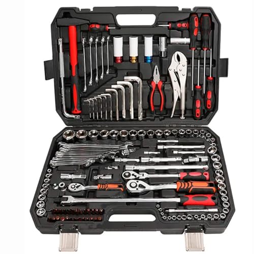 Kit Ferramentas Com 142 Peças Manuais Pçs Maleta Com Chaves