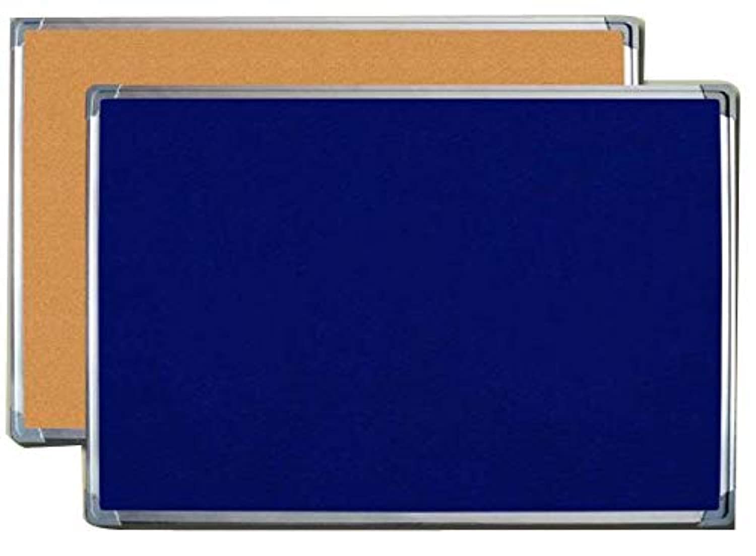 Cork Felt Notice Board (Blue, 90cm X 120cm)