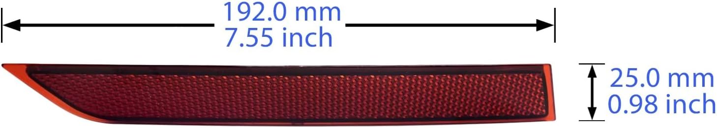 Rear Bumper Tailgate Reflector Compatible With VW For Passat B8 2014 2015 2016 2017 2018 2019 3G0945104A Right Hand Rear Bumper Inner Reflector Tail Lamp No Light