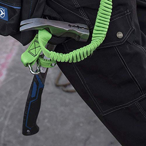 Image of Peakworks Tool Tethering System, 15 /16 inch x 5 /16 inch Flat Clamp, HDPE, Green, V8561501