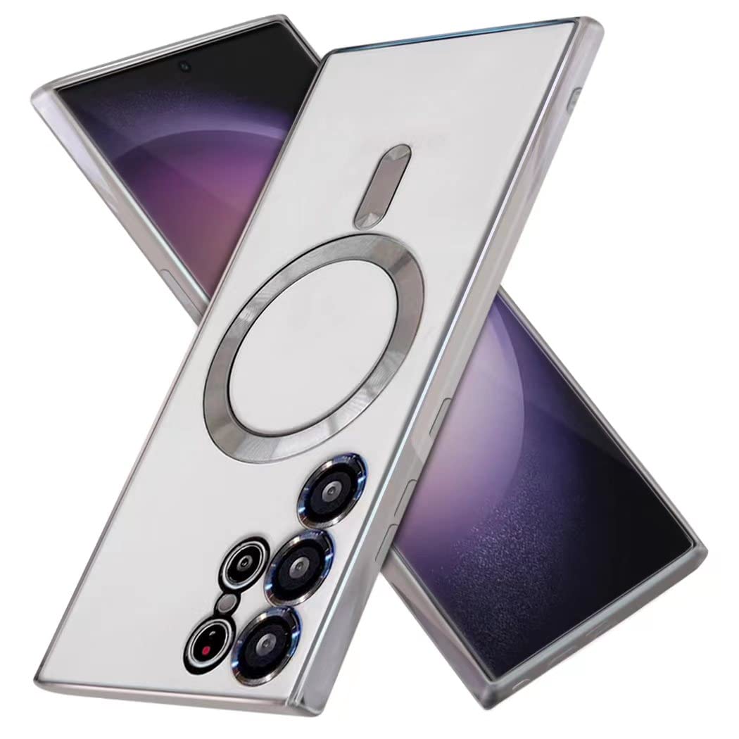 Case for Samsung Note 20 Ultra,with Full Camera Lens,Screen & Camera Phone Protection,Anti Drop,Crystal Silivery