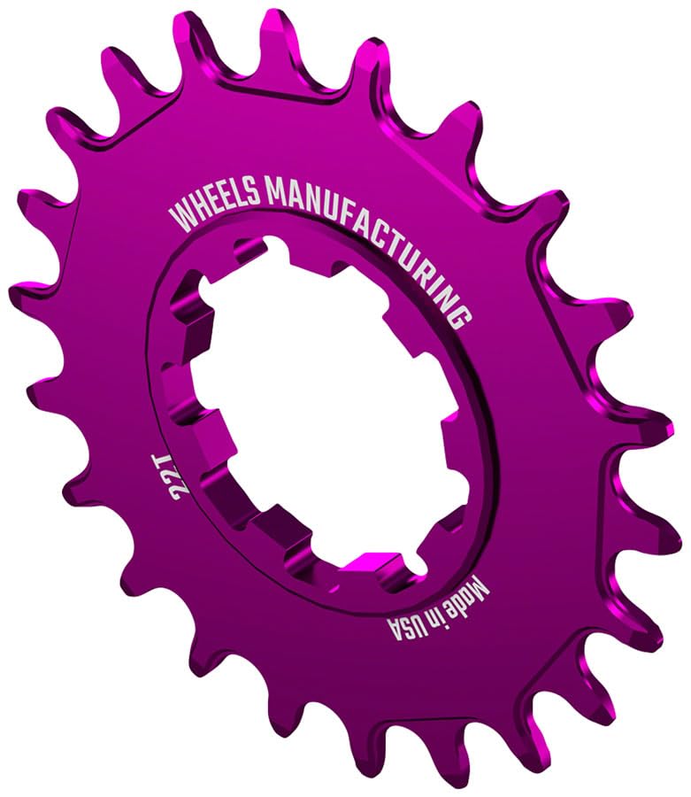 Wheels Manufacturing Solo-Speed Cog - 22t, Fits Solo-Spline and Solo-XD Kits, Purple