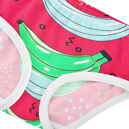 Animal Girls Underwear Toddler 2t Cotton Panties for Girl Colorful Bananas Red Briefs Underpants4
