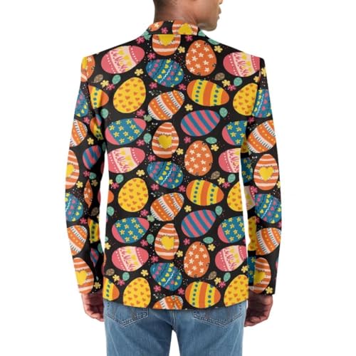 Horeset Men's Suit Jacket Casual BlazerOne Button Sport Coat Novelty Slim Fit Jacket4