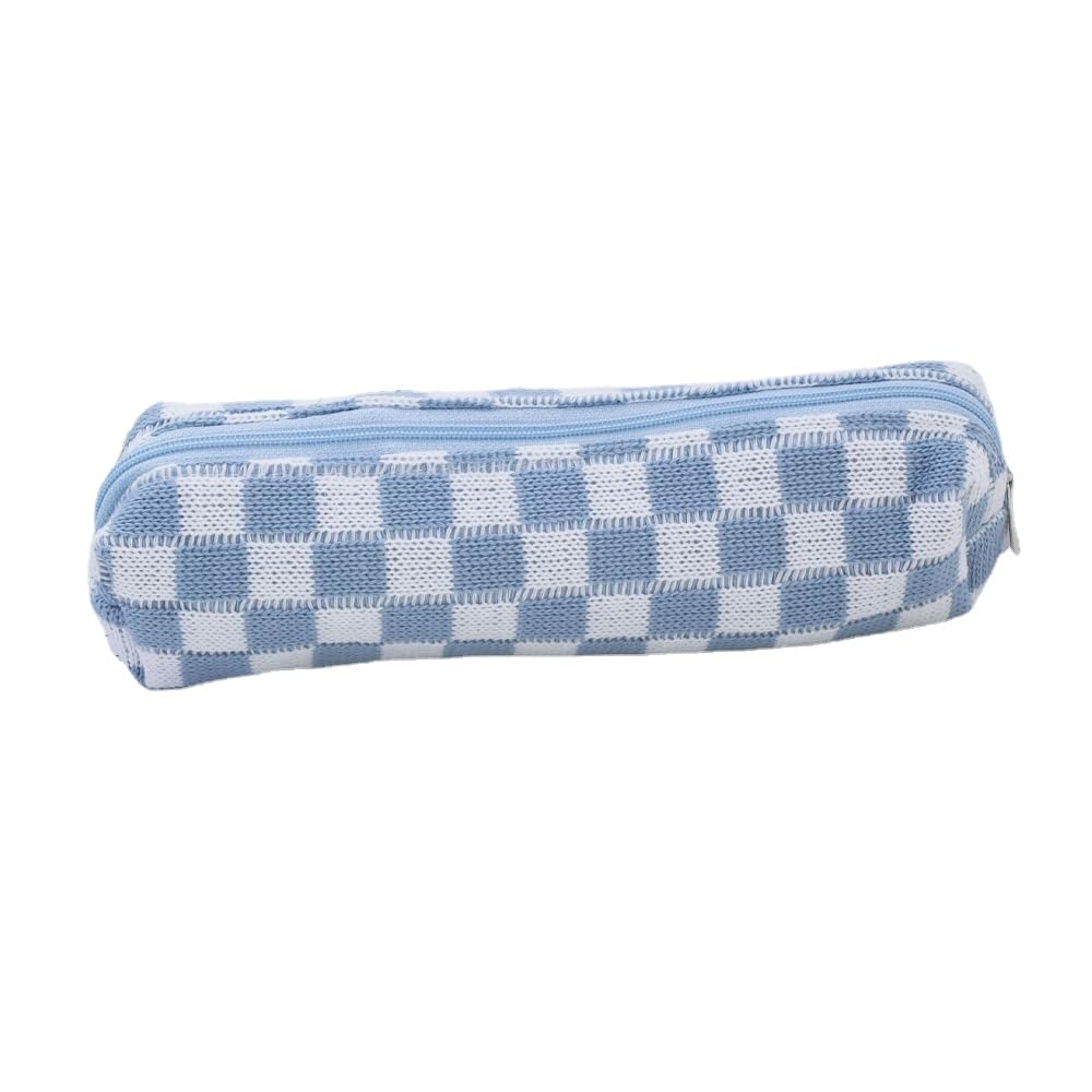 GGOOB Pencil Case Aesthetic School Supplies Small Pencil Case Pencil Pouch Aestheti Pencil Case Preppy Pencil Case (Blue)