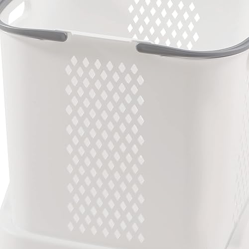 Miniatura 8 de TFCFL Cesta clasificadora cesta de lavandería rodante de 3 niveles cesta clasificadora de lavandería con ruedas cesta de almacenamiento de ropa