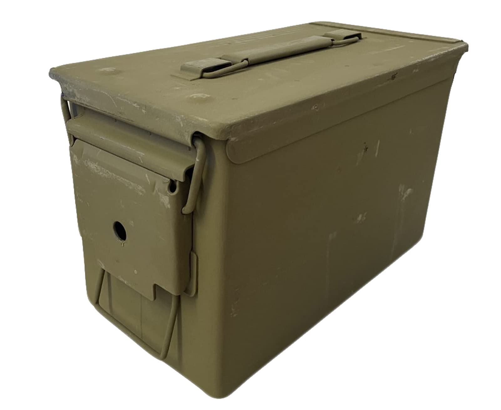Viz-Uk Wear Olive Us Army Metal Ammo Box Storage Container Unissued Military Surplus