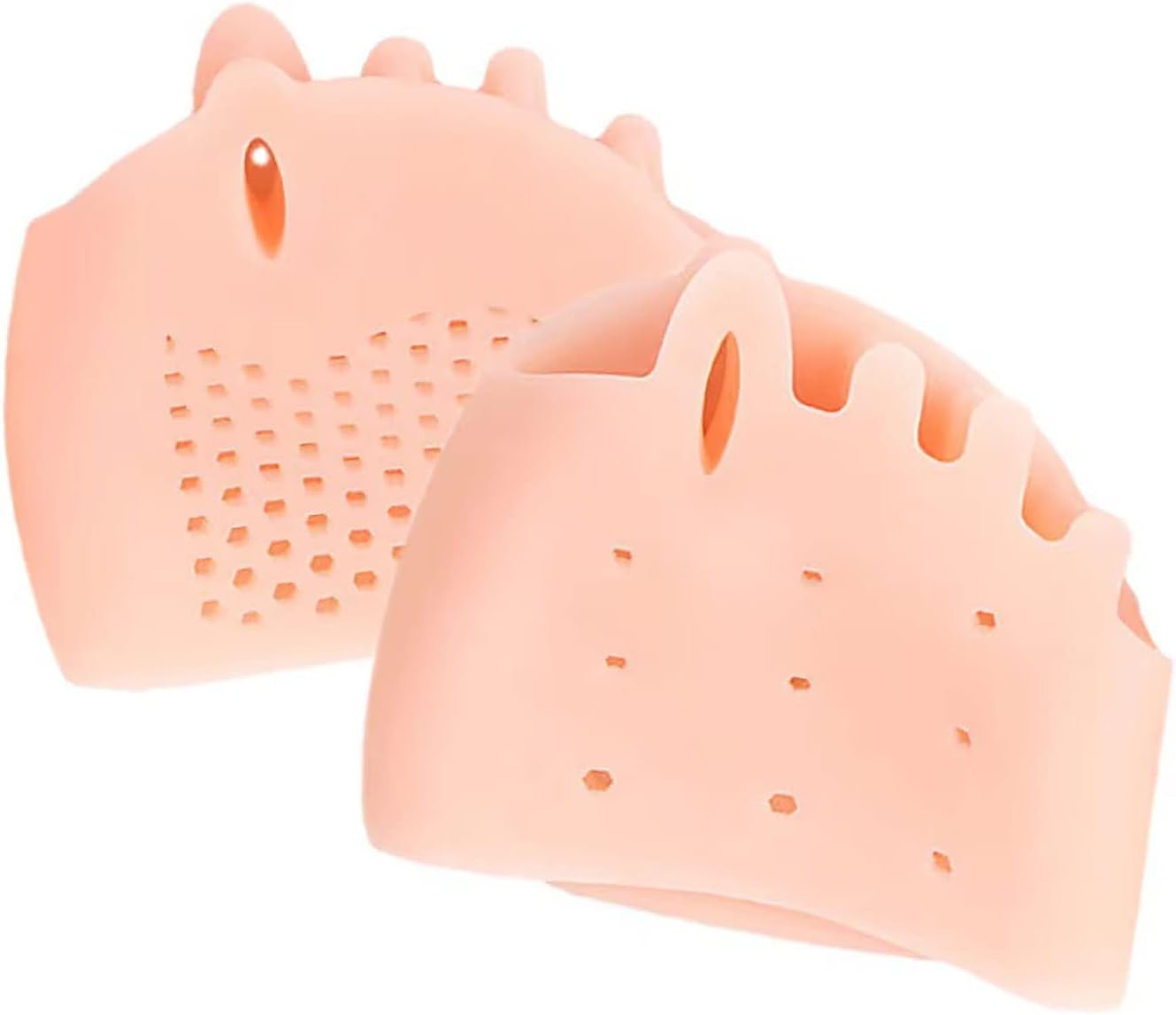 Gel Toe Separators - Bunion Corrector for Women & Men Orthopedic Bunion Splint & Big Toe Straightener for Hallux Valgus Day & Overnight Support (White)