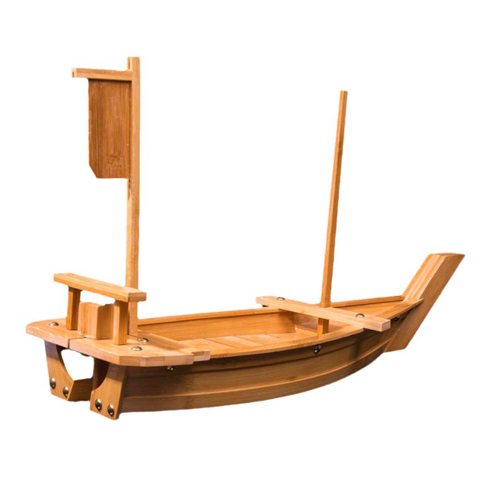Plateau de Service en Bois pour sushis et sashimis Japonais, en Bambou, 6 Tailles, pour Restaurant ou Maison, 70 cm