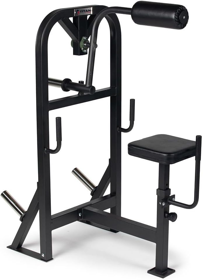 Titan Fitness Plate-Loaded Neck Machine, 4-Way Neck Strengthener, Rated 175 LB, Neck Muscle Exerciser, Multi-Direction Neck, Shoulder, Head Trainer Equipment