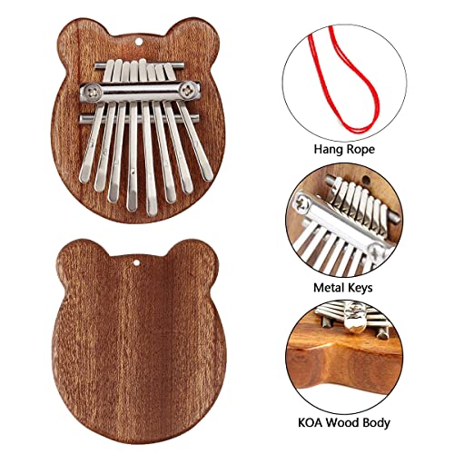 DBAILY Pouce Piano,Kalimba Avec Marteau d’Accord Portable Mini-Pratique Profession Durable Bois Massif Forme d’Ours Pour… - Les Beatles, Paul McCartney, John Lennon, RIngo Starr, George Harrison DBAILY Pouce Piano,Kalimba Avec Marteau d'Accord Portable Mini-Pratique Profession Durable Bois Massif Forme d'Ours Pour… – Image 5