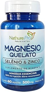 Suplementos de Minerais 90 Cáps NathurePro - Magnésio + Selènio + Zinco