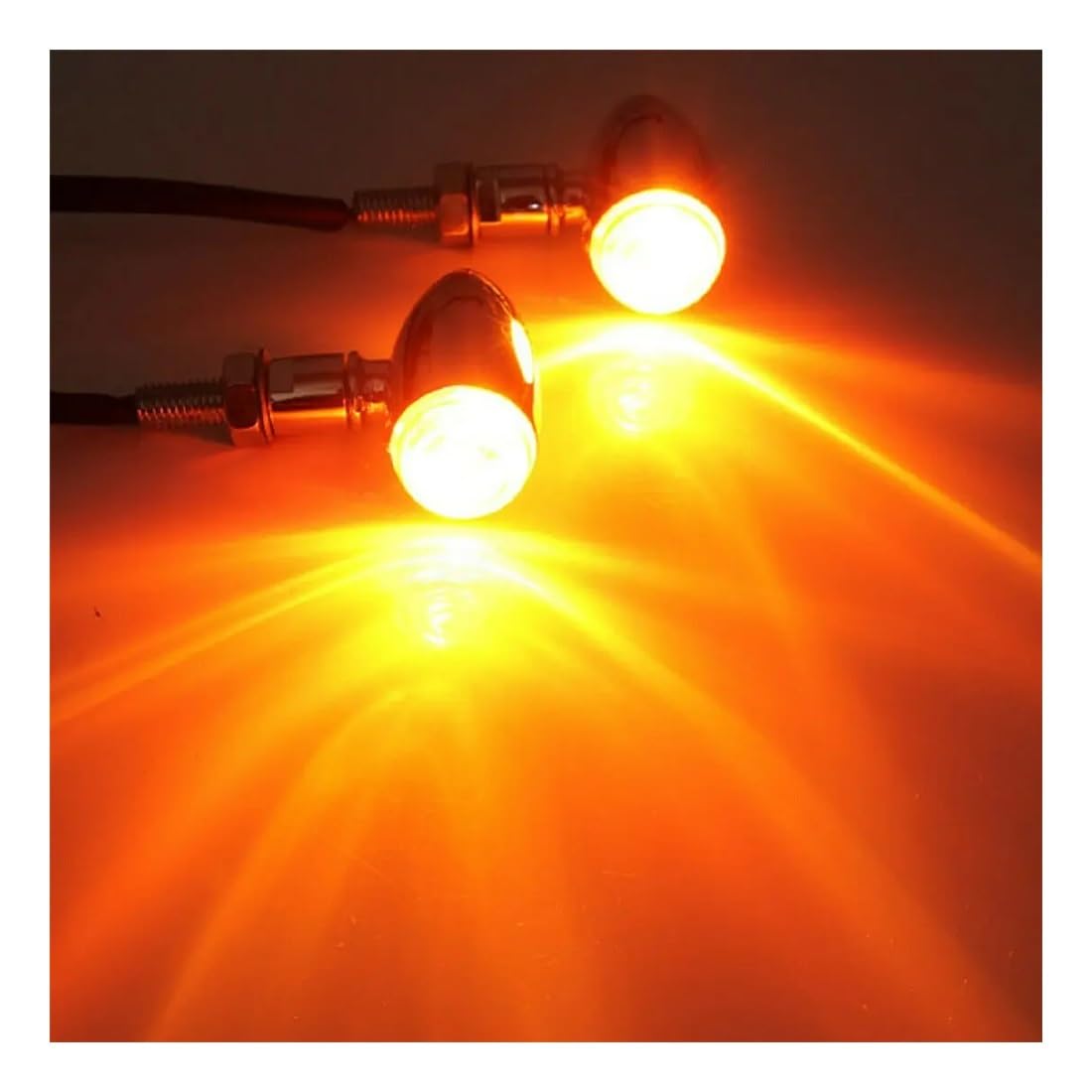 Moto Borde Trasero Freno Marcha Luz 2 Luces Indicadoras De Señal Giro para Motocicleta, LED Universales, Luz Intermitente Trasera, Freno
