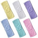Tbestmax Facial Spa Headband, Make up Headband Terry Cloth Headband Stretch Yoga Sport Headband Shower Headband, 6 Pieces