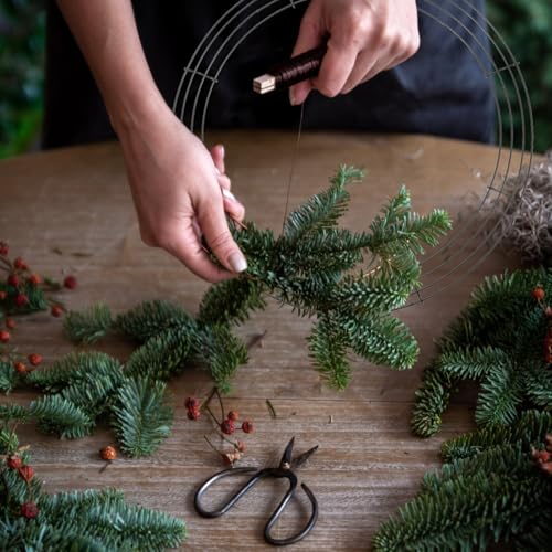 Aros de hierro para guirnaldas de Navidad GOOHOCHY de 2 piezas para manualidades en puertas 7