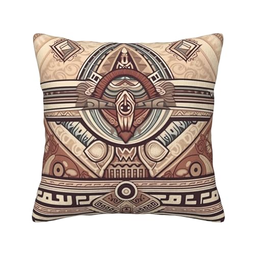 Housse de coussin velours côtelé tribal 40x40 cm pour décorer un canapé - 3
