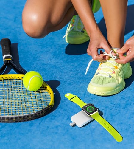 Roroskin Caricatore Portatile Per Apple Watch, 2500 Mah, Power Bank Per Iwatch, Portachiavi Da Viaggio Magnetico, Caricatore Wireless Per Apple Watch Serie 10/9/8/7/6/5/4/3/2/SE 2/Ultra 2 (Bianco) - 4