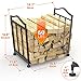 STLOVe® Firewood Racks, Metal Fireplace Rack, Indoor Outdoor Folding Fireplace Log Rack, Open Log Holder for Wood Storage, Keeps Firewood Neat,Drying, Fit On Garden,Beside Fire Pits(Not Include Wood) STLOVe® Firewood Racks, Metal Fireplace Rack, Indoor Outdoor Folding Fireplace Log Rack, Open Log Holder for Wood Storage, Keeps Firewood Neat,Drying, Fit On Garden,Beside Fire Pits(Not Include Wood)